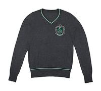 Cinereplicas - Pull Harry Potter Poudlard - col V gris - Serpentard - Taille M