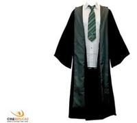 Cinereplicas - Robe de sorcier - Serpentard - 100% polyester - Unisexe - Poche pour baguette