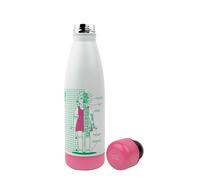 Cinereplicas Squid Game - Gourde Isotherme Schéma de Young-Hee - Blanc - 500ml - Acier Inoxidable - Licence Officielle