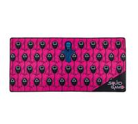 Cinereplicas Squid Game - Tapis de Bureau L'Agent Masqué et les Guardes - 80 * 35 * 0.3cm - Licence Officielle
