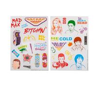 Cinereplicas Stranger Things - Autocollants Saison 2 - Set de 31 autocollants - Licence Officielle