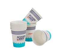 Cinereplicas Stranger Things Scoops Ahoy Lot de 24 gobelets en papier Licence officielle