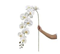 CINGHI LUSSO Grandes fleurs artificielles géantes de 157,5 cm, grand bouquet d'orchidées réalistes faites à la main pour mariage, centre de table, maison, bureau, décoration de fête printanière
