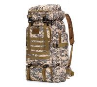 CINGHI LUSSO Sac à dos de randonnée 80l hommes et femmes militaire tactique sac à dos imperméable molle sac de jour Camping randonnée en plein air survie sac à dos (ACU)