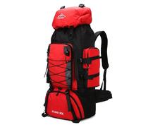 CINGHI LUSSO Sac à dos de randonnée 90l hommes et femmes sac à dos imperméable sac à dos de voyage grand Camping sac de randonnée sac de jour extérieur sac à dos de voyage (Rouge)