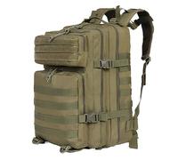 CINGHI LUSSO Sac à dos militaire tactique 45 litres sac à dos de voyage imperméable à l'eau pour le camping, la randonnée, la pêche, vert, M
