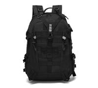 CINGHI LUSSO Sac à dos tactique militaire 25 litres imperméable pour homme, sac à dos de sport, pour randonnée, camping, randonnée, voyage, pêche, Noir