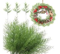 CINGHIA 40pcs Branche De Sapin Artificiel,Branche Sapin Decorative Noel,Verdure Branches De Pin Artificielles De Noël Branche De Gui pour De Bricolage Artisanat à La Maison De Guirlande De Noël
