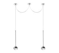 Cini & Nils Convivio Sopratavolo Due Pendelleuchte, chrome poli