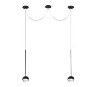 Cini & Nils Convivio Sopratavolo Due Pendelleuchte, noir