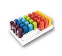 CINIBOX® Distributeur de médicaments Mini+ arc-en-ciel - Boîte à comprimés 1 mois avec 31 compartiments, 3 temps de prise et séparateur de comprimés - Idéal pour les personnes âgées - Dispositif