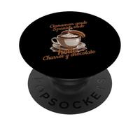 Cinnamon Goals Spanish Souls Hello Churros Y Chocolate PopSockets PopGrip Adhésif