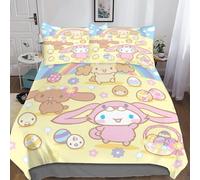 Cinnamoroll Housse De Couette D Imprim¿¿ De Anime Dessin£¬Parure De Lit Housses De Couettes Microfibre Avec Fermeture ¿¿Clair,Parure De Couette Imprim¿¿ A