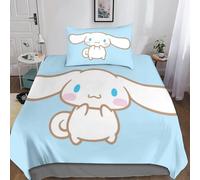 Cinnamoroll Housse De Couette ¿¿ Motif Anime Impression D Parure De Lit Housses De Couettes En Microfibre Hypoallergique Avec Fermeture ¿¿Clair Pour Enf
