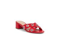Cinq à Sept Sandales Maya Criss Cross avec œillets pour femme, Bisou, 39.5 EU