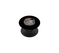Cinq Chatons Amusants Faisant la Sieste Parmi Les Papillons PopSockets PopGrip Adhésif