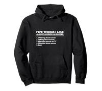 Cinq choses sur le football Sweat à Capuche