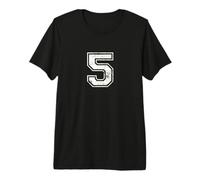 Cinq Cinquième Quintette Numéro T-Shirt Haut de Gamme