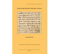 Cinq Cours Sur Les Yasts De L'avesta