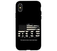 Cinq déménagent Pendant Que l'un ou l'autre rentre à la Maison. Soldat Patriote Coque pour iPhone X/XS