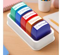 Cinq ensembles de joints de commentaire de l'enseignant français en couleur et joints de décharge d'encre automatique Il est applicable aux incenti hiérarchiques MULTI