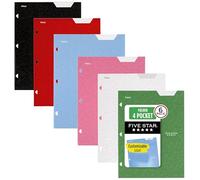 Cinq étoiles Folder, à 4 6 Pack couleurs primaires