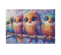 Cinq Oiseaux vibrants dans Un arrière-Plan rêveur Puzzles 300 Pièces pour Adultes Educa Décoratif Activité De Soirée Famille Relaxation Artistique Cadeau De Noël 300 PCS