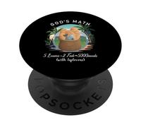 Cinq Pains Deux Poissons nourrissant Le Miracle 5000 Jésus PopSockets PopGrip Adhésif