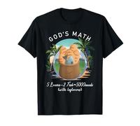 Cinq Pains Deux Poissons nourrissant Le Miracle 5000 Jésus T-Shirt