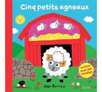 Alex Barrow – Cinq petits agneaux – Livre animé pour Pâques dès 1 an – Cartonné