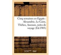 Cinq semaines en Egypte : Alexandrie, Le Caire, Thèbes, Assouan, notes de voyage