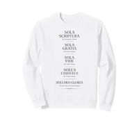 Cinq Solas Réforme Théologie réformée Écriture Bible Dieu Sweatshirt
