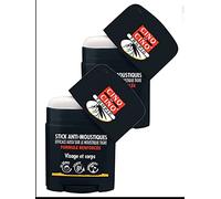 Cinq sur Cinq - Cinq sur Cinq Tropic Stick -l Stick de protection anti-moustiques pour zones tropicales, protection durant 8 heures - Lot de 2 Sticks de 20ml