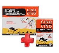 Cinq sur Cinq - Kit protection contre les Moustiques pour la Maison - Cinq sur Cinq Diffuseur Double Usage + Cinq sur Cinq Recharge Plaquettes