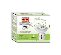 CINQ SUR CINQ Diffuseur Électrique Anti-Moustique Citriodora - Actifs D’Origine Végétale - 1 Diffuseur + 1 Recharge 45 Nuits - Protection Intérieure 30 m³