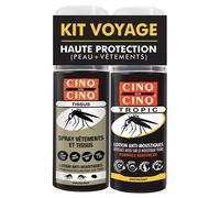 Cinq sur Cinq Kit voyage anti-moustiques/tigre haute protection 2x100ml