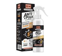 CINQ SUR CINQ | Poux Spray Flash 5min 150 ml + Peigne | Élimine poux & lentes en 5 minutes | Sans odeur | 100% d'ingrédients d'origine naturelle | Enfants & Adultes