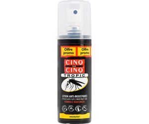 Cinq Sur Cinq Tropic Lotion Anti-Moustiques Formule Renforcée Spray 100ml Nouvelle Formule