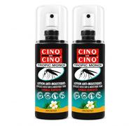 CINQ SUR CINQ Tropic Monoï Lotion Anti-Moustiques - Lot de 2 x75 ml | Formule Renforcée, Efficace aussi sur le moustique tigre, Jusqu'à 14h d'efficacité, Dès 24 mois, Zones tropicales