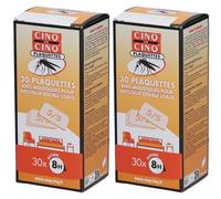 CINQ SUR Plaquettes Anti-Moustiques pour Diffuseur Double Usage 2x30 pc(s)