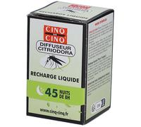 Cinq Sur Cinq Diffuseur Citriodora Anti-Moustiques Recharge 24g
