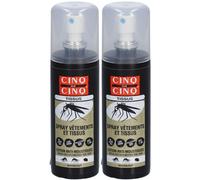 CINQ SUR Spray Vêtements Et Tissus Anti-Moustiques 2x100 ml