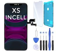 CINQ TEQ Ecran Incell Remplacement pour iPhone XS avec Joint d'Ecran Verre Trempe +Outils