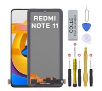 CINQ TEQ Ecran LCD Remplacement pour XIAOMI Redmi Note 11 / 11S 2201117 Gris Bleue +Kit