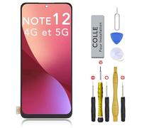 CINQ TEQ Ecran LCD Remplacement pour XIAOMI REDMI Note 12 4G et 5G / POCO X5 (5G) + Kit