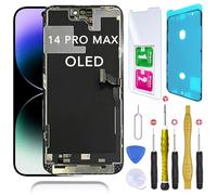 CINQ TEQ Ecran OLED Remplacement iPhone 14 Pro Max avec Joint Ecran +Verre trempe +Kit