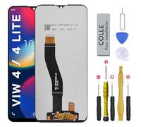 CINQ TEQ Ecran Remplacement pour WIKO View 4 Noir Bleu Vert d'or W-V830 +Kit