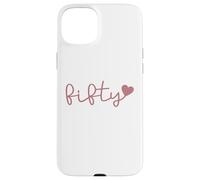 Cinquante et Cinquante Ans, Adorable pour Femme, pour Son 50e Anniversaire Coque pour iPhone 15 Plus