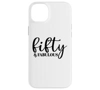 Cinquante et Fabuleux, 50 Ans, pour Femme Elle, 50e Coque pour iPhone 14 Plus