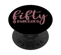 Cinquante et Fabuleux, 50 Ans pour Les Femmes Son 50e PopSockets PopGrip Adhésif